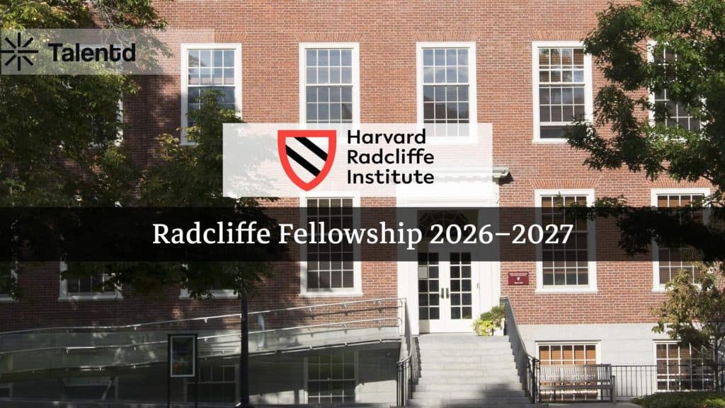 Harvard Radcliffe Institute Fellowship Program 2026